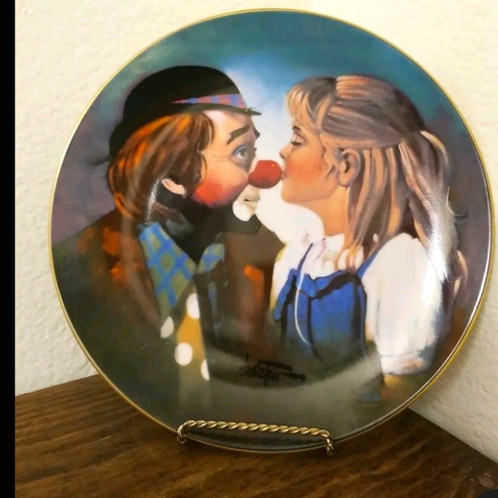 Emmett Kelly Hackett American Collectors  Kiss for a Clown